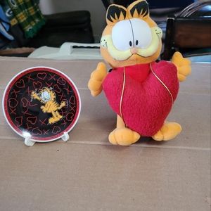 Garfield Mini Valentines Plate & Lovebug